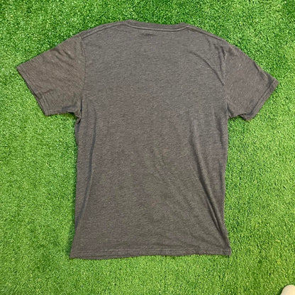 Volcom Grey and Red Graphic T-shirt