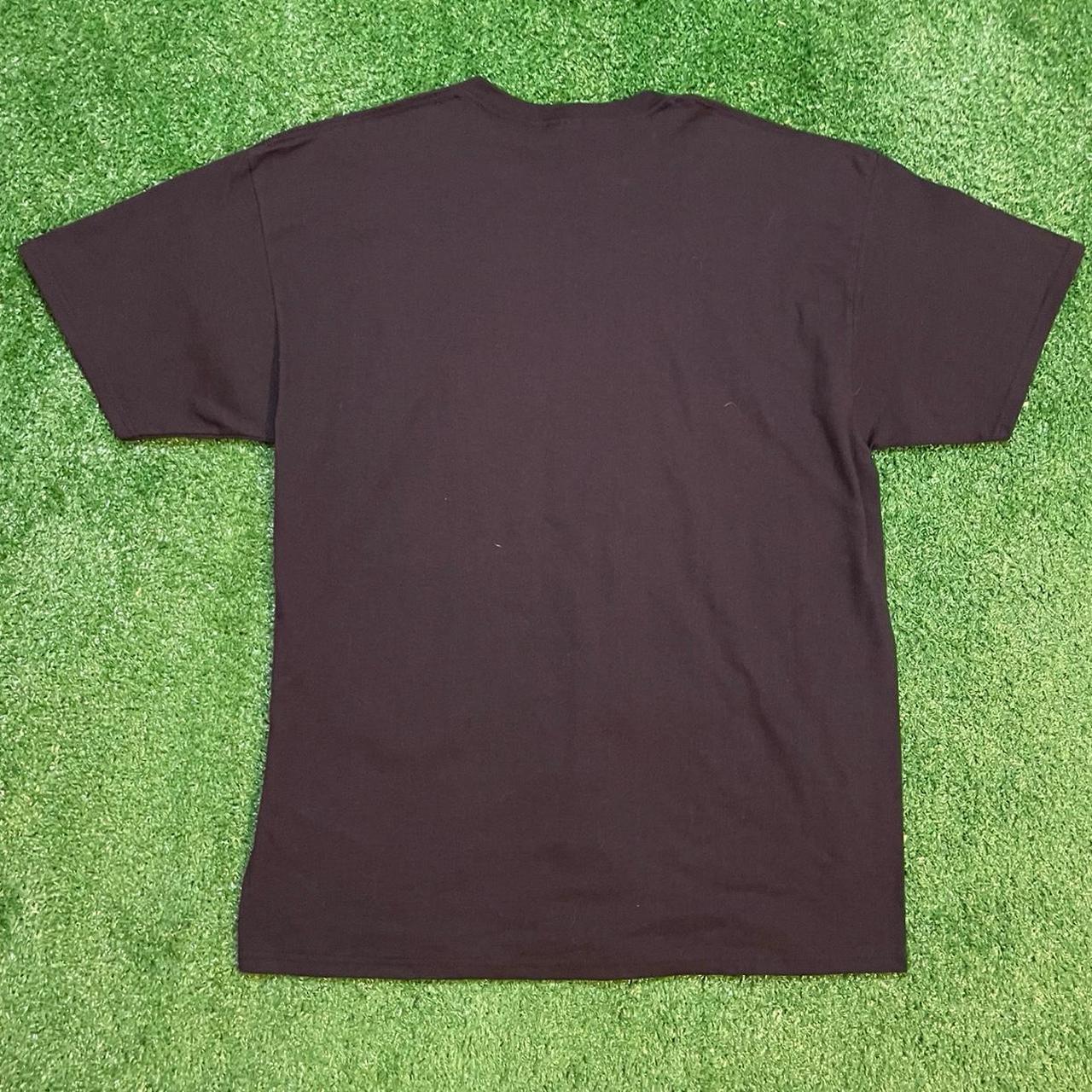 Black Graphic Harley Davidson-inspired ‘Daddy O’s’ Styled Biker Tee w/ Red Accents