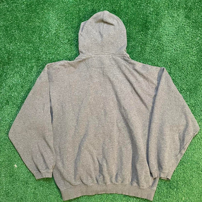 Vintage Grey and Orange Graphic UTEP Miners Hoodie