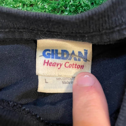 Black and Red Vintage Firebird Graphic Racing Tee w/ Flames