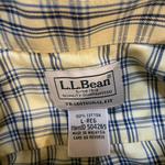 Yellow and Blue Plaid L.L. Bean Button Up Short Sleeve Shirt