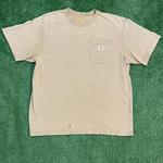 Vintage Tan Carhartt Minimalistic Pocket Tee