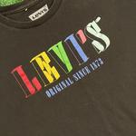 Black Levi's Colorful Graphic Logo Streetwear Tee