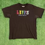 Black Levi's Colorful Graphic Logo Streetwear Tee