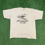 1999 Vintage Ski Tee w/ A Unique Graphic Print Ski