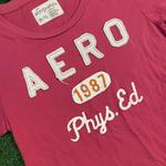 Pink Graphic Aeropostale Embroidered Vintage Tee