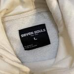 White and Black Graphic Seven Souls Loading Hoodie