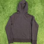 Grey and Pink Vintage Aeropostale Zip-Up Graphic Hoodie