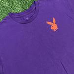 Purple Playboy Graphic Tee w/ Orange Accents