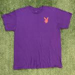 Purple Playboy Graphic Tee w/ Orange Accents