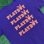 Purple Playboy Graphic Tee w/ Orange Accents