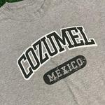Grey and Black Vintage Cozumel Mexico Graphic T-shirt