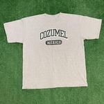 Grey and Black Vintage Cozumel Mexico Graphic T-shirt