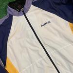 Nike Vintage Windbreaker Jacket in White, Yellow, and Purple Jacket
