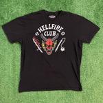 Black Stranger Things Hellfire Club Cotton T-Shirt