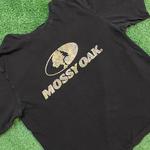 Mossy Oak Black and Camo Cotton T-Shirt
