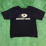 Mossy Oak Black and Camo Cotton T-Shirt