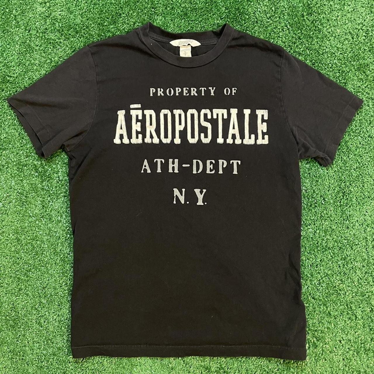 Black Aeropostale Graphic Vintage Y2K Streetwear Cotton T-shirt