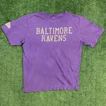 Vintage Baltimore Ravens Purple and Grey Embroidered Streetwear Tee