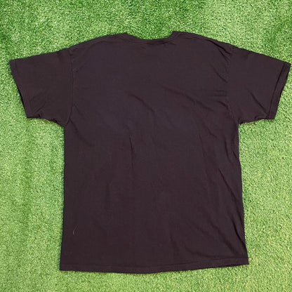 Black Vintage Style Motorcycle Biker Tee