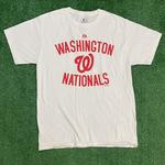 White and Red Vintage Washington Nationals Graphic Tee
