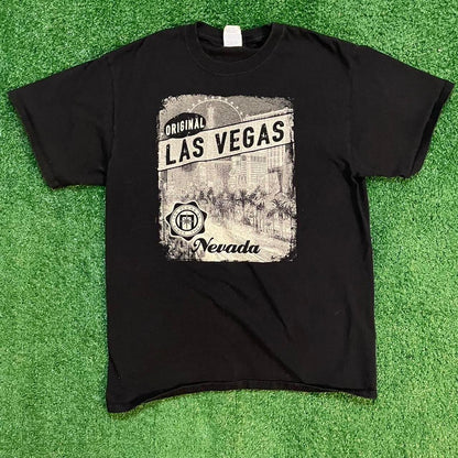 Vintage Black Graphic Las Vegas Nevada T-shirt
