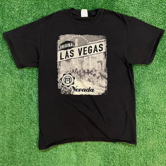 Vintage Black Graphic Las Vegas Nevada T-shirt