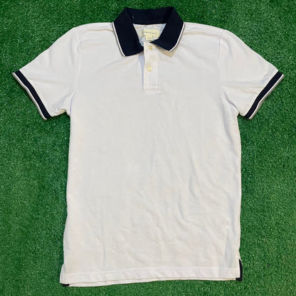 Brand New Aeropostale White and Navy Vintage Polo Shirt