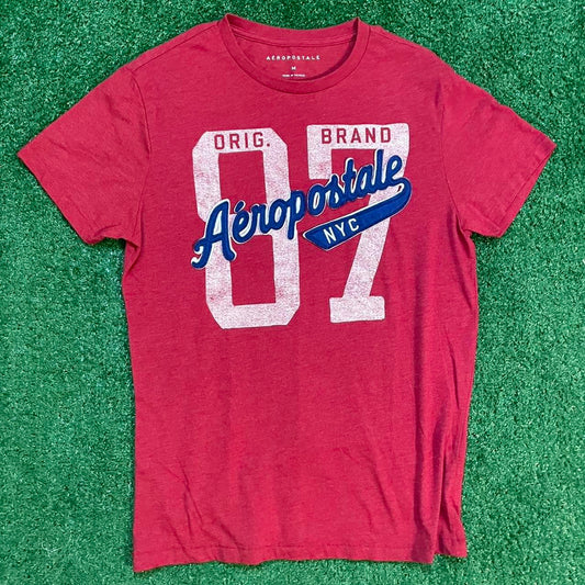 Red and Blue Aeropostale Graphic T-shirt