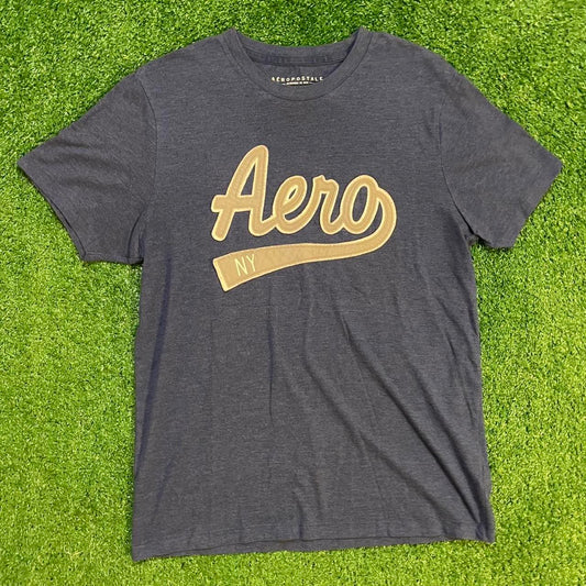 Navy Blue Graphic Aero New York Vintage Aeropostale T-shirt